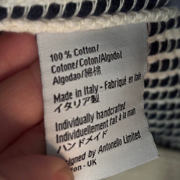 Antonello Tedde Urtei Rombi Ethically Crafted Sardinian Handwoven Cotton Tote - Picture 4 of 8